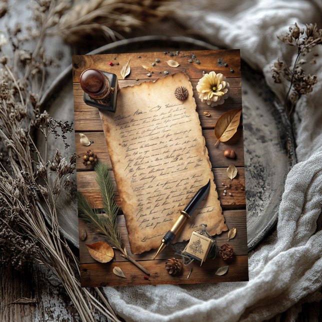 Rustikaler Western Wild West Alte Buchstabenstift  Seidenpapier (Rustic Western wild west old letter pen stamp Tissue Paper)