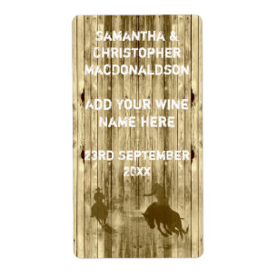 Rustikaler Western Wildwest Cowboywein