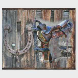 Rustikaler Western Wrapping Pap Geschenkpapier