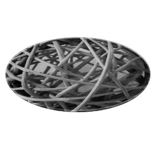 Rustikaler Wicker Ball Schneidebrett