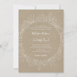 Rustikaler Winter | Einladung von Kraft Hochzeit