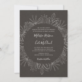 Rustikaler Winter | Einladung zur Hochzeit mit Koh