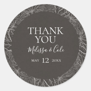 Rustikaler Winter   Kohle Vielen Dank, dass Sie St Runder Aufkleber