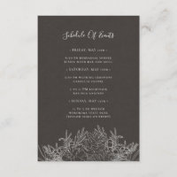 Rustikaler Winter | Veranstaltungskarte für den Ko