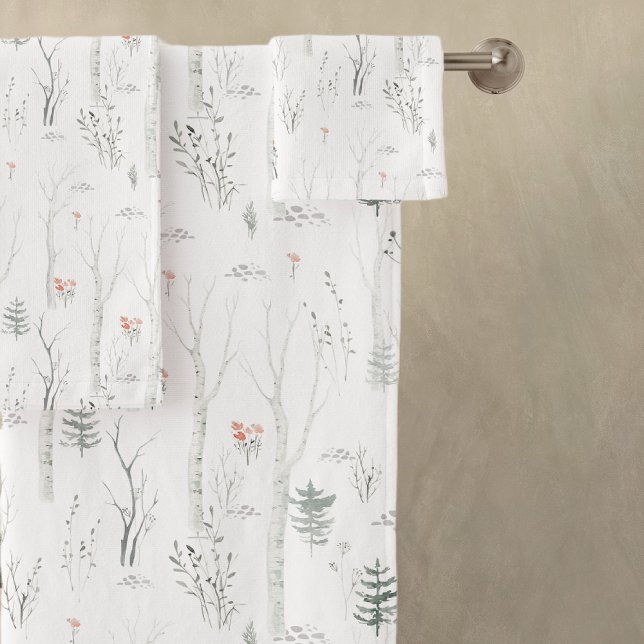 Rustikaler Winterpinienbaum Badhandtuch Set (Von Creator hochgeladen)