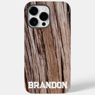 Rustikaler Zedernholz Naturbaum im Freien Muster Case-Mate iPhone 14 Pro Max Hülle