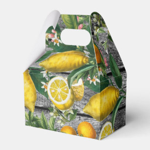 Rustikaler Zitrusgarten Geschenkschachtel