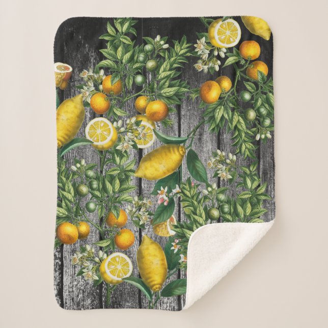 Rustikaler Zitrusgarten Sherpadecke (Vorderseite)