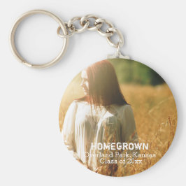 Rustikales Abschluss Foto-Klasse 20XX Schlüsselanhänger