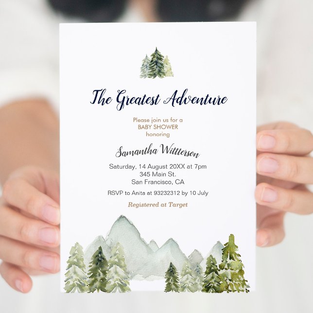 Rustikales Adventure Baby Dusche Einladung (Von Creator hochgeladen)