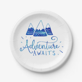 Rustikales Adventure Themed Baby Dusche Pappteller