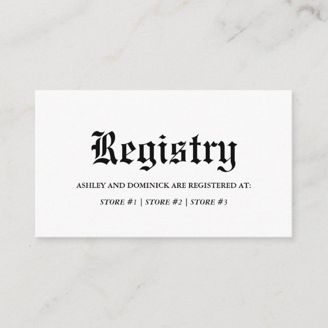 Rustikales altenglisches keltisches Gotisches Hoch Begleitkarte (Vorderseite)