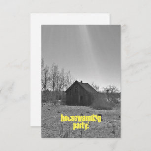 Rustikales altes Zuhause des Einladung