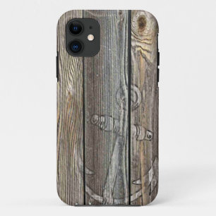 Rustikales Altholz und Anker Case-Mate iPhone Hülle