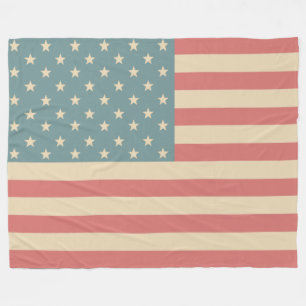 Rustikales amerikanisches Flag Fleece Blanket-Gesc