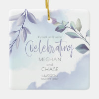 Rustikales Aqua Lilac Verlasse Save the Date