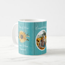 Rustikales Aquamarines Blauer Barnholz Kaffeetasse