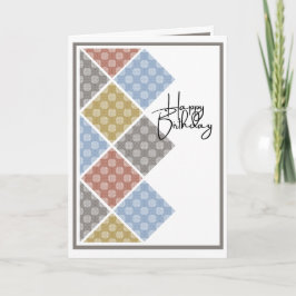 Rustikales Arabesque Geburtstag Dusky Tones Karte