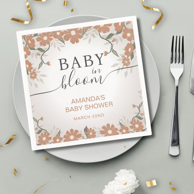 Rustikales Baby in Bloom-Blume Daisy-Dusche Serviette (Von Creator hochgeladen)