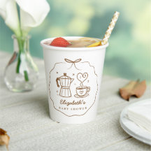 Rustikales Baby ist Kaffee brauen