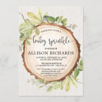 Rustikales Babysprinkett geschlechtsneutrales Wald