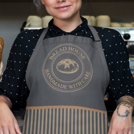 Rustikales Bäckereipersonal Schürze Erdfarben