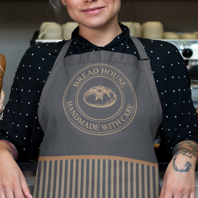 Rustikales Bäckereipersonal Schürze Erdfarben (Von Creator hochgeladen)