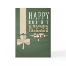 Rustikales Bandbanner St Patrick's Day Card