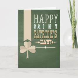Rustikales Bandbanner St Patrick's Day Card Karte