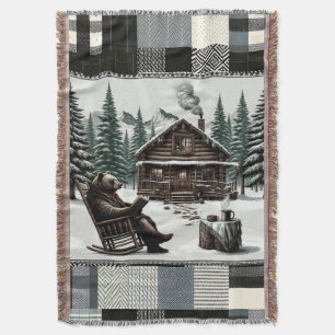 Rustikales Bärenblanket Cosy Cabin Book Lover Th Decke