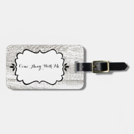 Rustikales Barnwood-Muster Gepäckanhänger