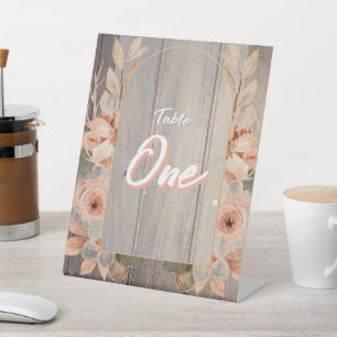 Rustikales Bauernhaus Boho Holz Grain & Blume Sockelschild