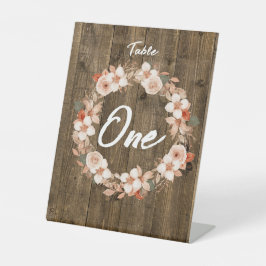 Rustikales Bauernhaus Boho Holz Grain & Blume Sockelschild