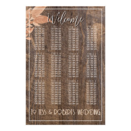 Rustikales Bauernhaus Boho Woodgrain Elegantes Blu Fotodruck