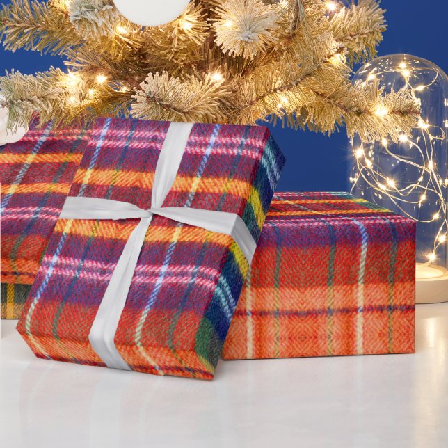 Rustikales Bauernhaus Buffalo Kariertes Geschenk Geschenkpapier (Feiertage)