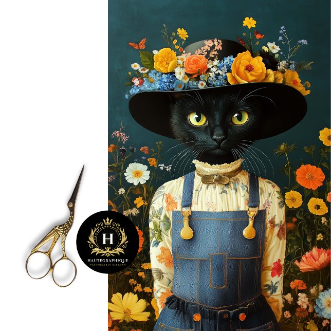 Rustikales Bauernhaus Cat Decoupage Seidenpapier (Von Creator hochgeladen)