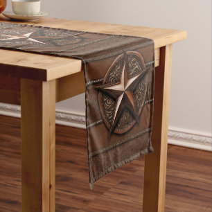 Rustikales Bauernhaus Cowboy Western Country Texas Mittelgroßer Tischläufer
