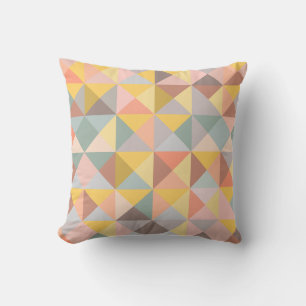 Rustikales Bauernhaus Erthy Yellow Brown Geometric Kissen