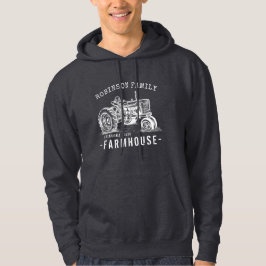 Rustikales Bauernhaus Familienname Vintager Trakto Hoodie
