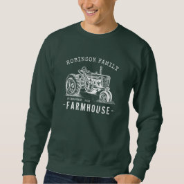 Rustikales Bauernhaus Familienname Vintager Trakto Sweatshirt