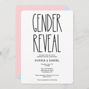 Rustikales Bauernhaus Gender Reveal Baby Dusche ei Einladung