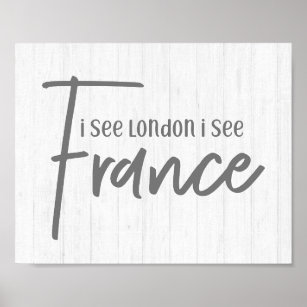 Rustikales Bauernhaus I See London I See France Wo Poster