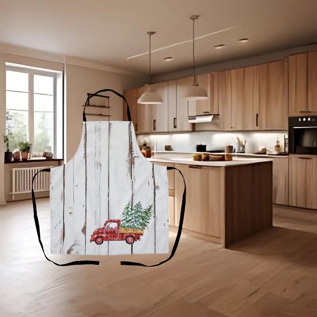 Rustikales Bauernhaus Not leidender Holzroter LKW Schürze (Von Creator hochgeladen)