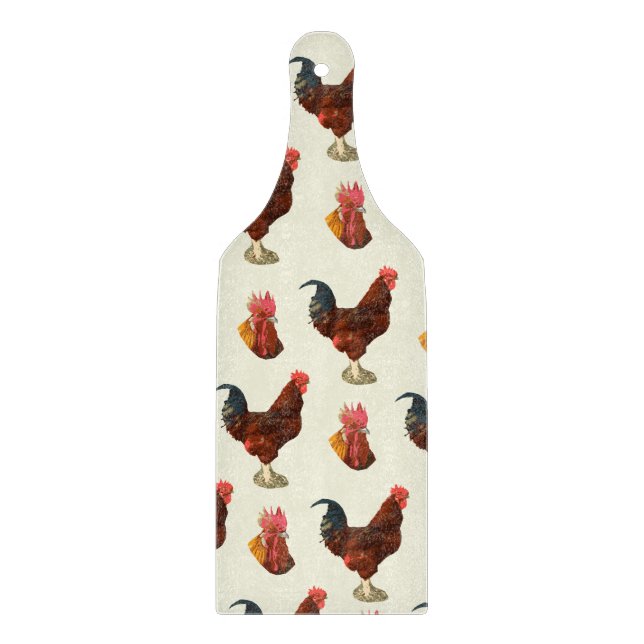 Rustikales Bauernhaus Wasserfarbengeflecht Schneidebrett (Vorderseite)