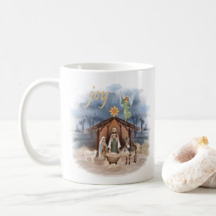 Rustikales Bauernhaus Weihnachten Joy Nativy Kaffeetasse