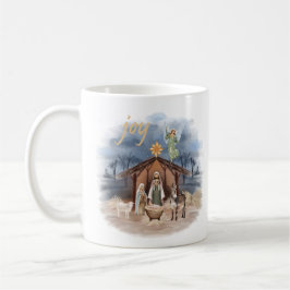 Rustikales Bauernhaus Weihnachten Joy Nativy Kaffeetasse