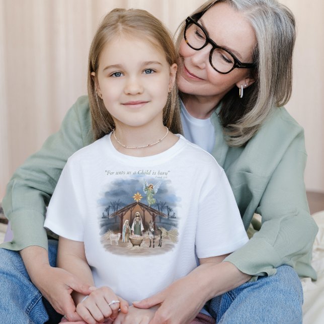 Rustikales Bauernhaus Weihnachten Traditionelle Ge Kleinkind T-shirt (Get your little one into the holiday spirit with our festive Christmas Kids T-Shirt! 🎅)