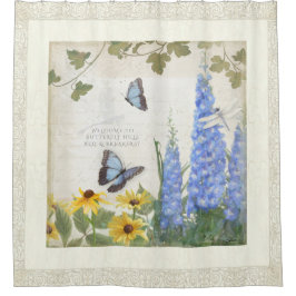 Rustikales Bauernhof-Haus-Vintage Duschvorhang