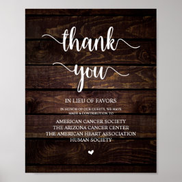 Rustikales Bauernholz, Hochzeitsspende, Beitrag Poster