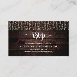 Rustikales Bauernholz, Saitenleuchten, UAWG Respon Begleitkarte